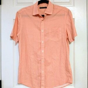 Saks Fifth Avenue Men's Short Sleeve Button Down Shirt